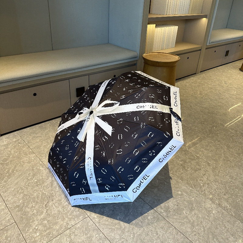 Light Luxury Classic Big Brand Umbrella Small Fragrant Style Internet Celebrity Popular Sunny Umbrella Full Print Bow Automatic Rainproof Light Luxury Classic Big Brand Umbrella Small Fragrant Style Internet Celebrity Popular Sunny Umbrella Full Print Bow Automatic Rainproof