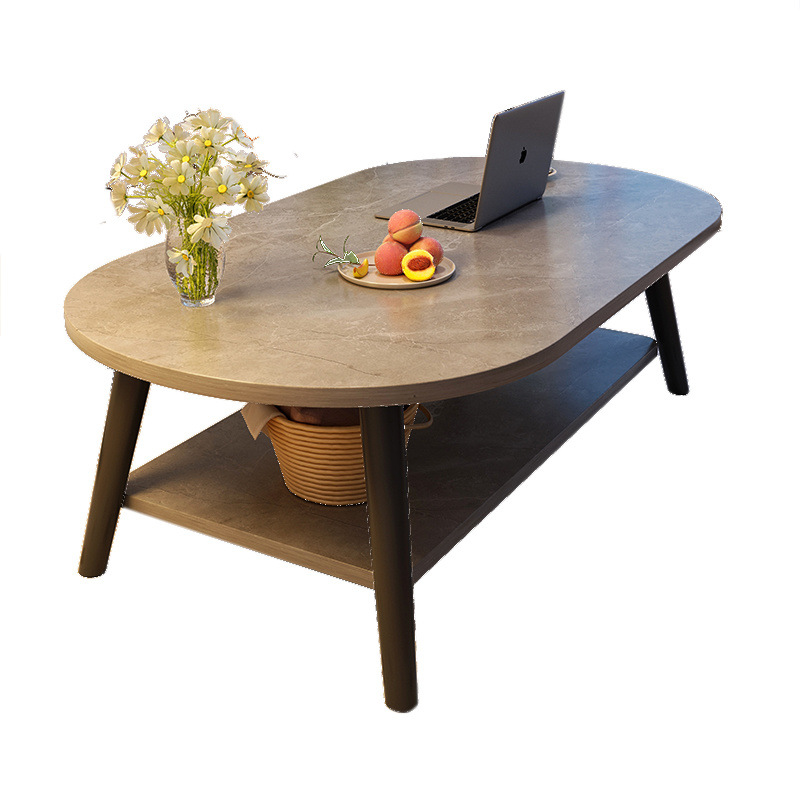 Mesa de centro, sala de estar, hogar, mesa de apartamento pequeño, habitación de alquiler simple, 2025, nueva mesa de té redonda simple