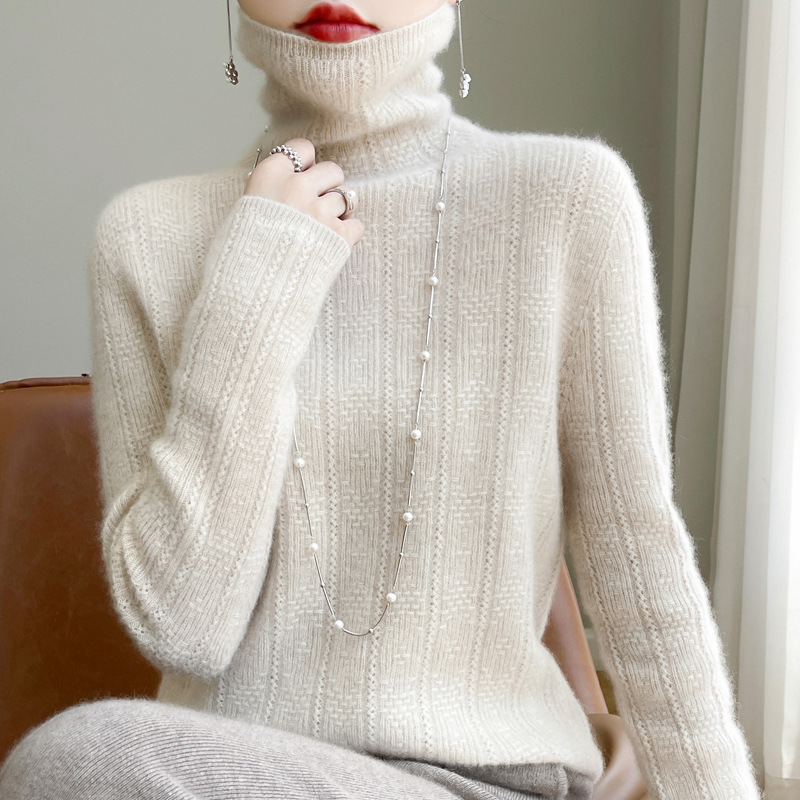 Woolen knitted cashmere sweater