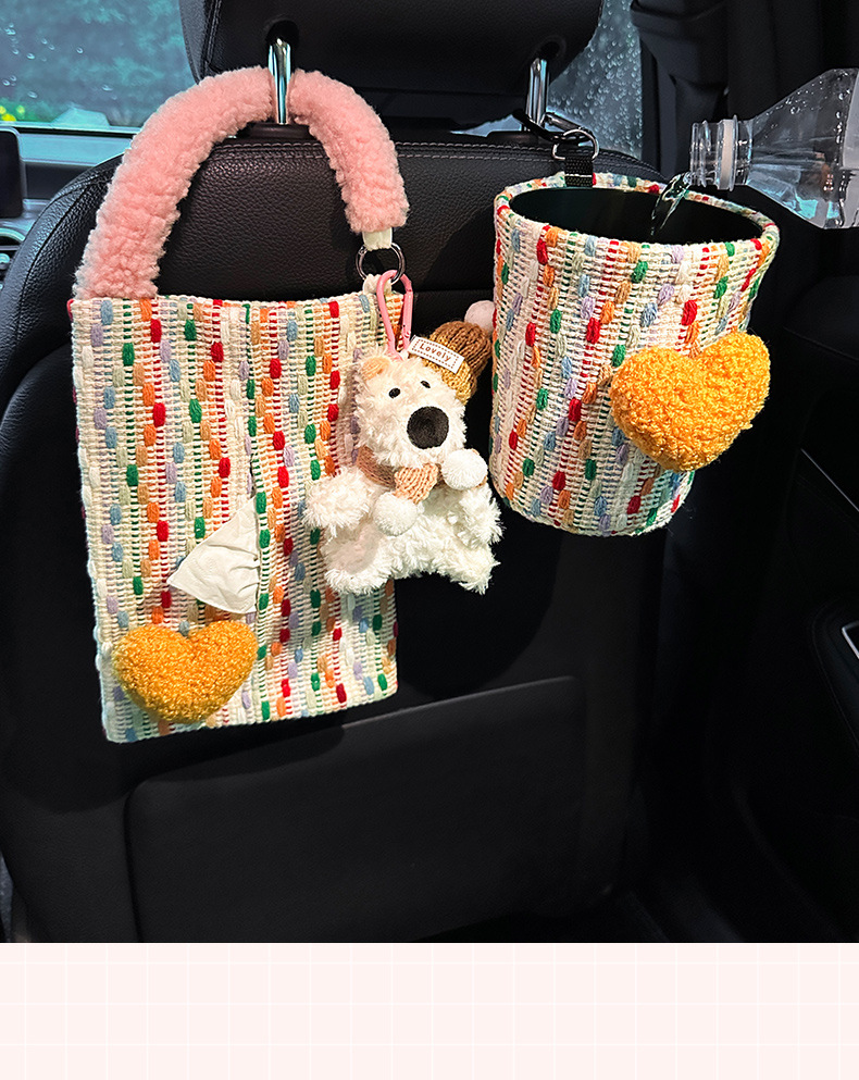 Car-Mounted Tissue Box, Hanging Type, 2026 New Model, High-End Car Tissue Holder, Practical Storage