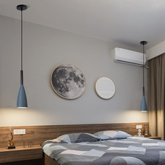 北歐臥室床頭吊燈現代簡約個性創意吧檯餐廳吧檯書房長線床頭吊燈