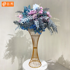 Iron Props for Wedding, Tabletop Candle Holders, Pathway Tables, White Flower Stands, Best Selling from Bajie Factory for Export