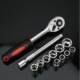 12-piece set multi-function auto repair tool ratchet quick socket wrench car car with car hardware box combination