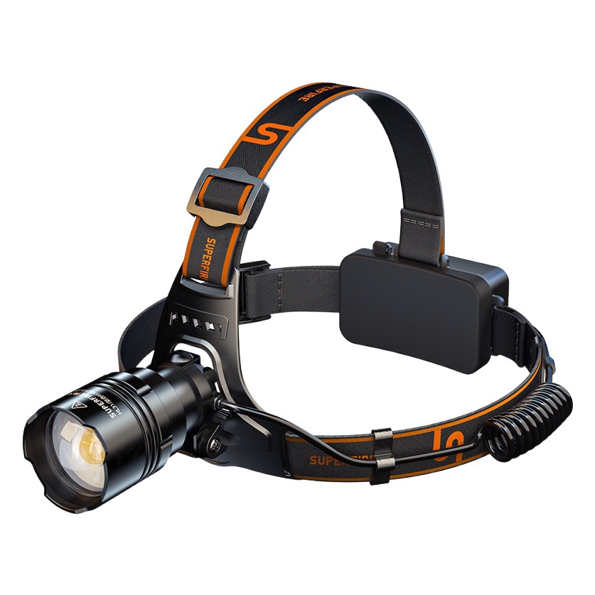 Shenhuo zoom faro LED de carga brillante montado en la cabeza de larga resistencia 36W de alta potencia fuerte fábrica de faros de luz al por mayor