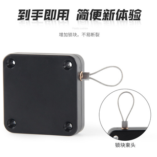 Door closer without punching, thickened pull cord, sliding door, sliding door, bedroom door, simple and lightweight automatic rebound door closer