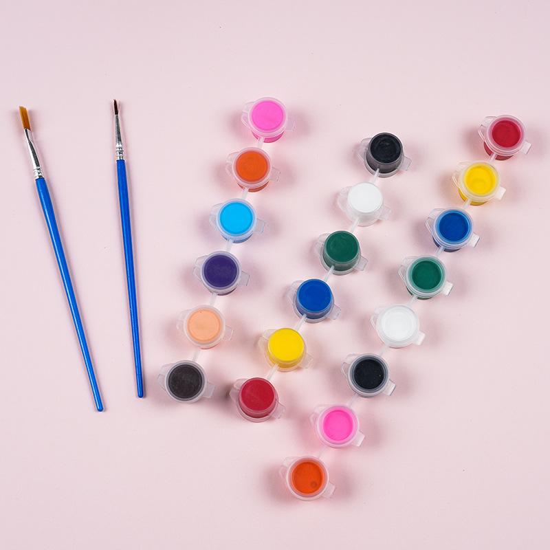 3ml acrylic paint 12 color one piece set plaster kite children DIY painting graffiti acrylic paint strips wholesale