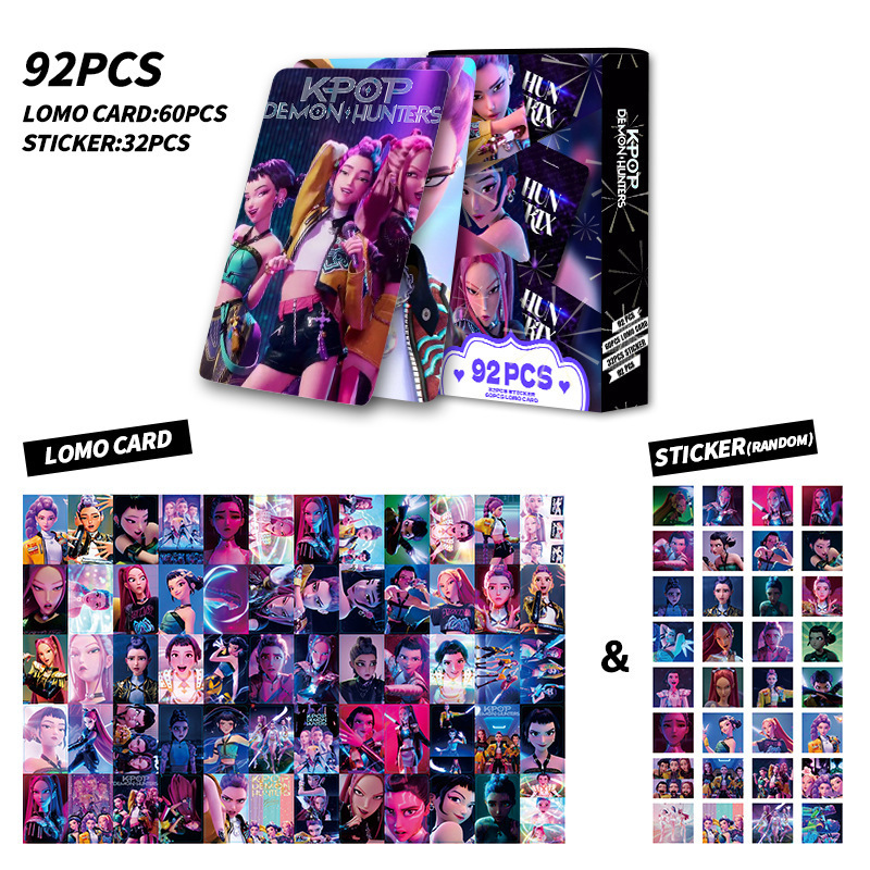 92PCS卡片 猎魔女团双面小卡 LOMO卡 盒装收藏卡照片卡 贺卡 书签|undefined