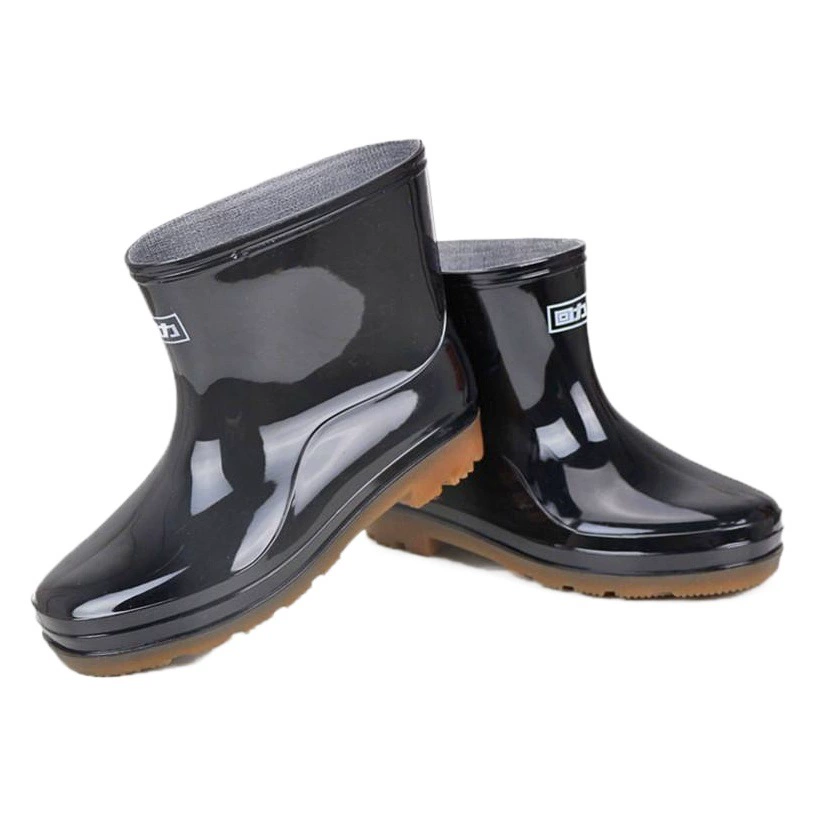 В наличии поставка Huili дождя Обувь 557 мужские короткие трубки флис подкладке галоши ПВХ низкая труба охраны труда кухня воды обувь оптом