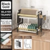 【Black Gold】Double-layer 42CM-Luxury model (with knife holder + chopstick drum + adhesive board holder)