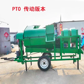 谷子高粱脱粒机1000型拖拉机后输出转动打玉米机扒皮脱粒打豆机