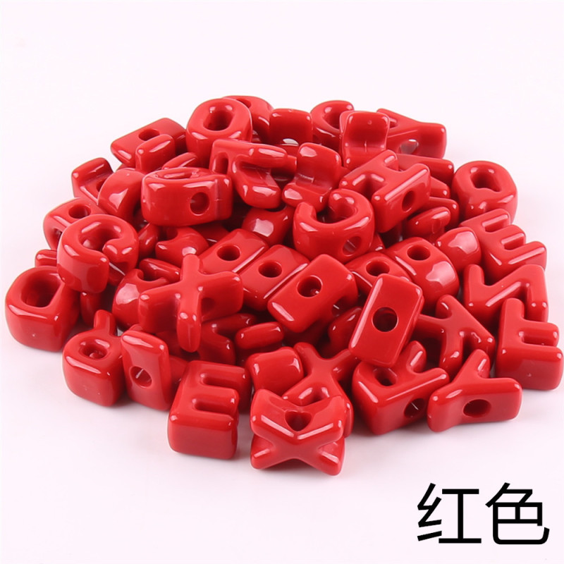 大穴レタービーズアクリル英語手作りビーズルースビーズ携帯電話チェーンペンダント diy 材料ジュエリーアクセサリー|undefined