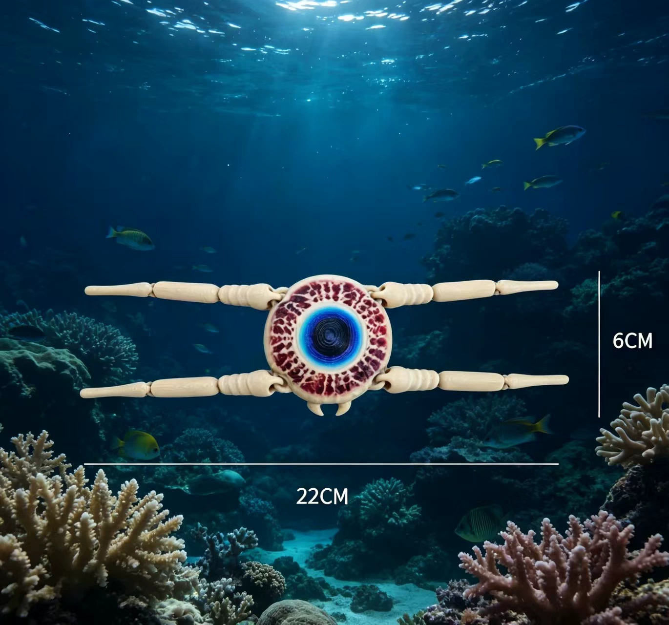 Кукольная игрушка Sea Eater 3D-печатная модель, гигантское морское чудовище Мая Бру Левиатан, движущиеся украшения