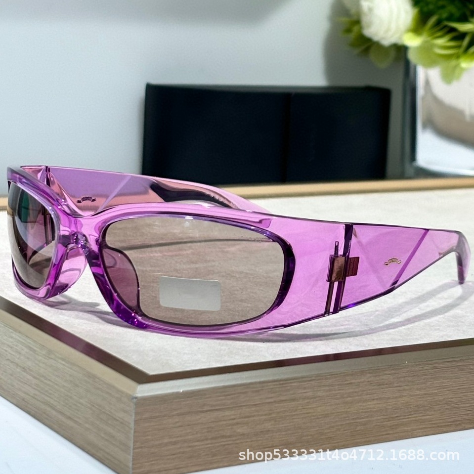 25ss新品y2kミレニアム未来感サングラスレディースA14ギャルファッション個性アウトドアスポーツ風pdサングラス