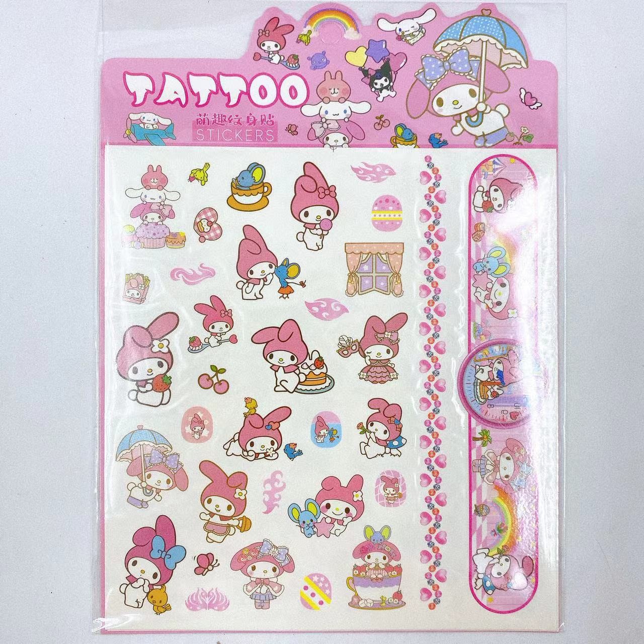 Nuevos niños pequeños interesantes pegatinas de tatuaje contienen una variedad de patrones adorables pegatinas decorativas impermeables fabricantes al por mayor