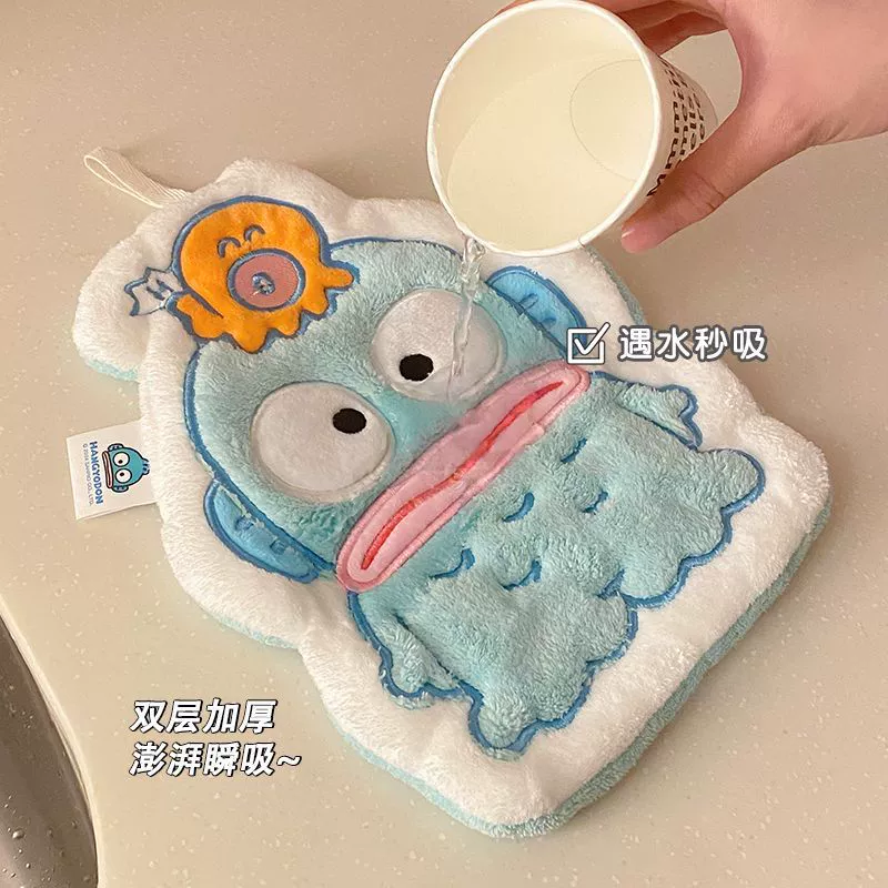 Cute cartoon handkerchief for home use, quick dry towel, increased thickness, water absorbent