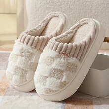 J 55326 Thick Sole Plush Slippers ��ů������� �羳�W��
