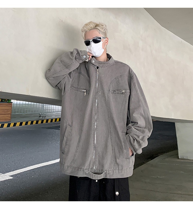 Men's Trendy Baseball Jacket With Zip Design For Spring Autumn_voghion.com