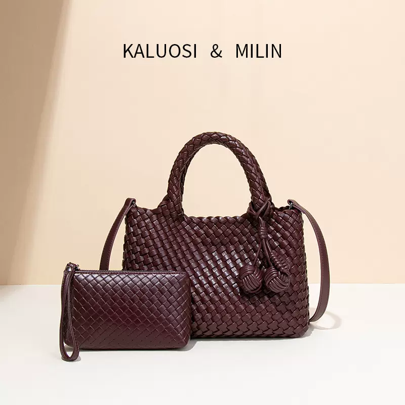 春夏新款包包女挂饰编织包百搭时尚高级感手拎小方包单肩包斜挎包