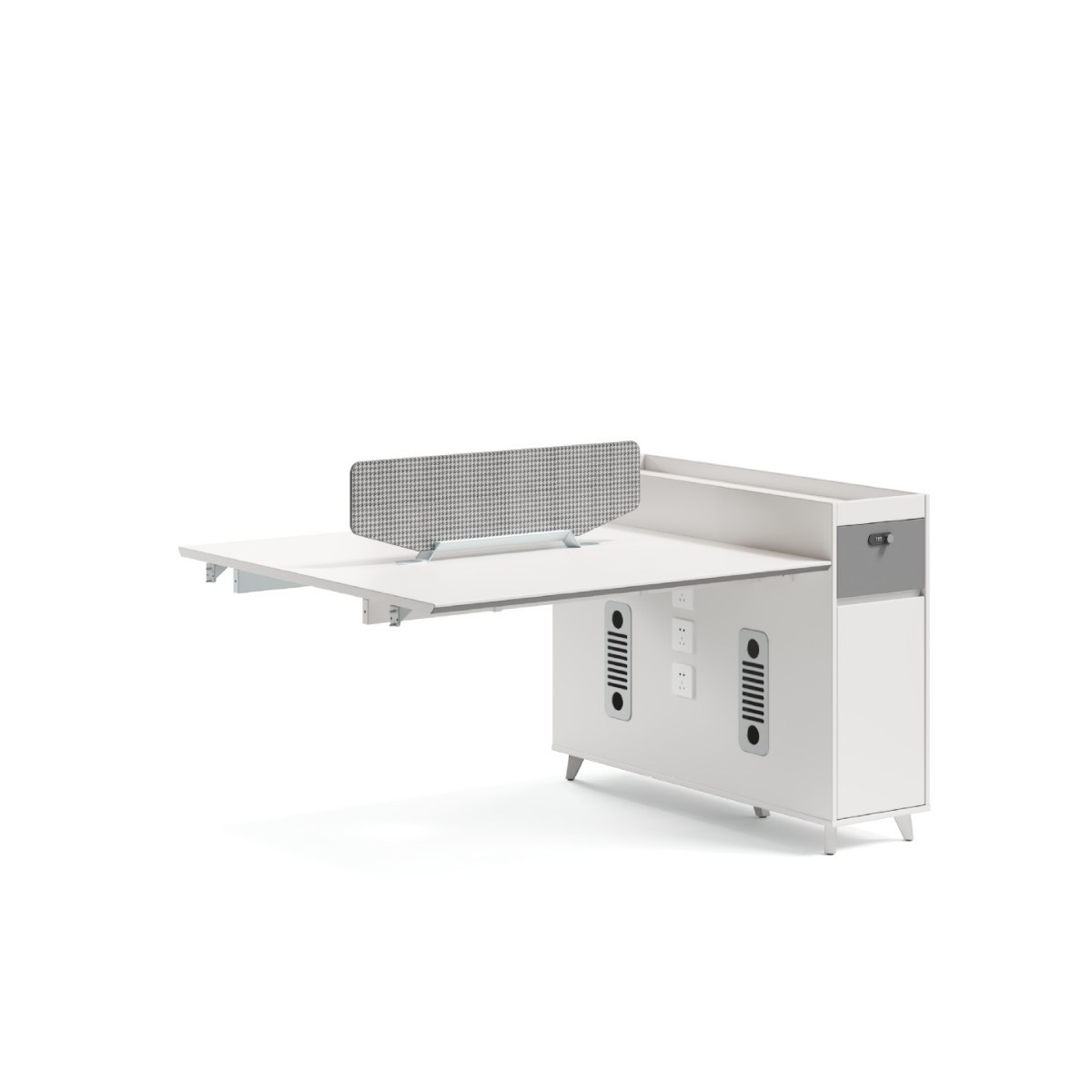 Combinación de escritorio y silla de oficina Personal simple y moderno 6 puestos de trabajo 4 puestos de oficina de personal de la empresa 4 puestos de oficina de personal