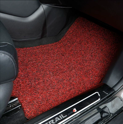 Mats, Car Foot Mats, Customizable Accessories, Modelə uyğun ayaqaltı - single-passenger-seat-without-footrest-black-and-red