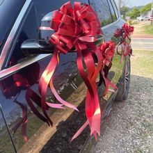 婚车拉花丝带彩带结婚用品婚车花车彩带主婚车婚礼布置车头花装饰