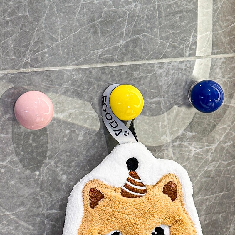 Dopamine Ball Hook Strong Adhesive Bathroom Towel Rack Multi-Functional Traceless Hook Sticky Hook Strong Load-Bearing