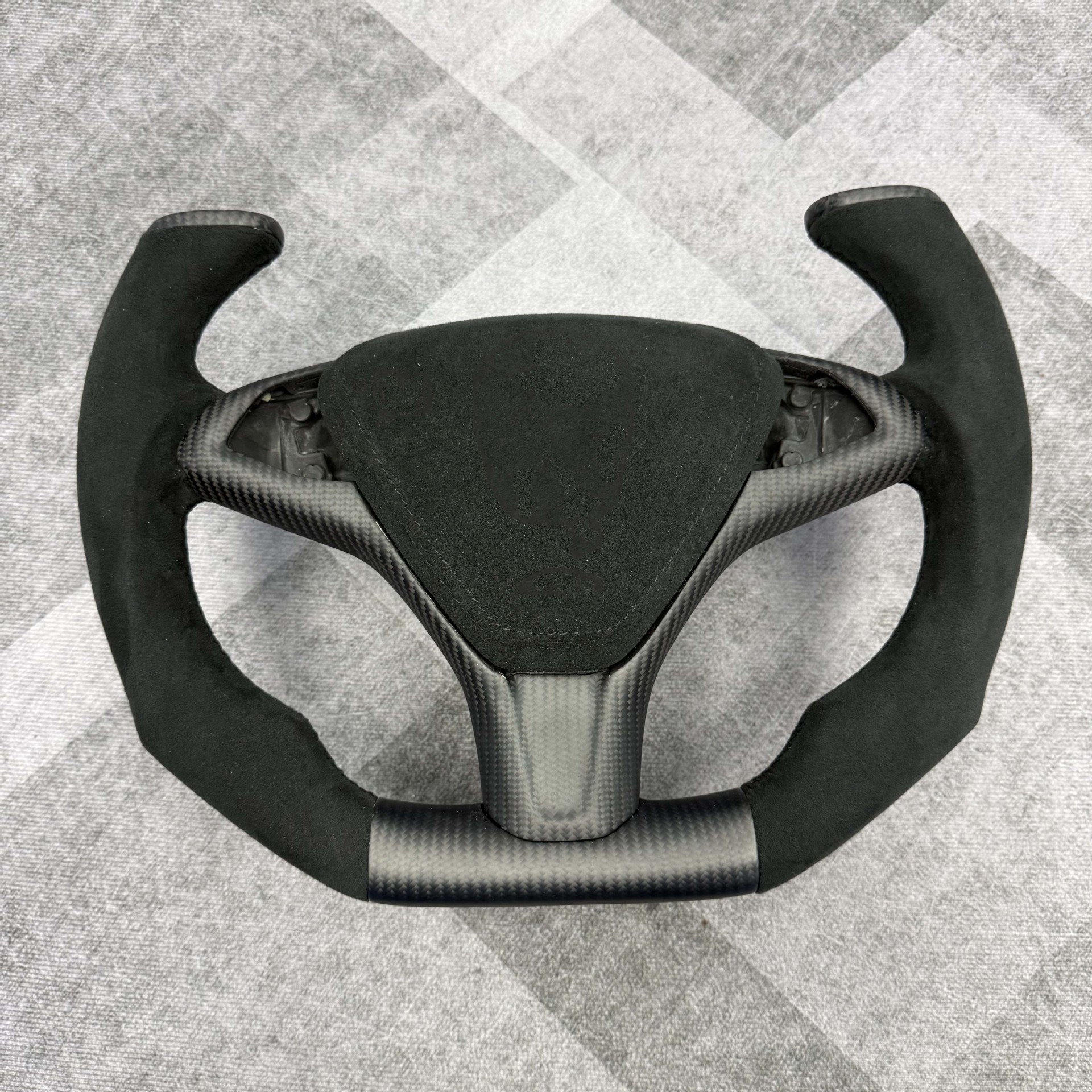 Carbon fiber car steering wheel modification, a cross-border bestseller, suitable for all Tesla Model S series steering wheels