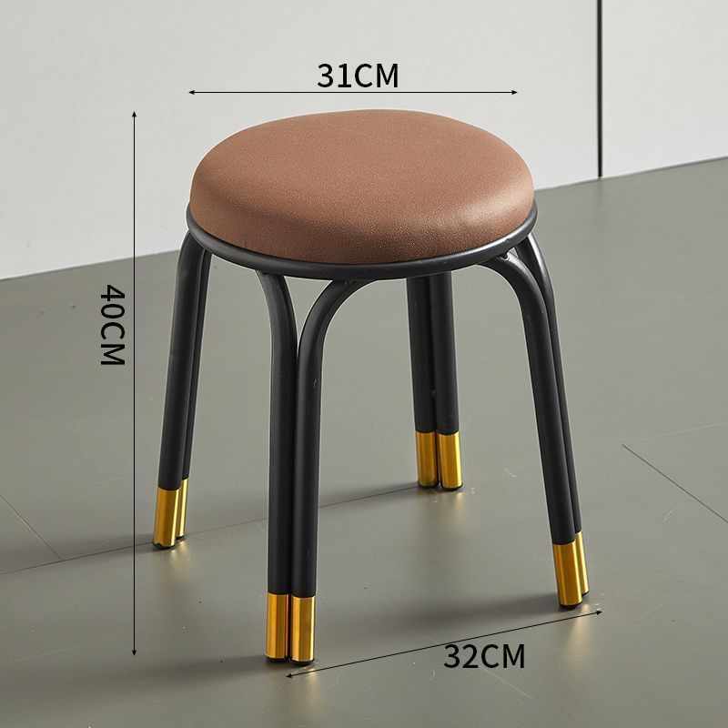 브라운 테크놀로지 가죽 표면 [높이 40cm - 4개의 다리와 다리가 안정적임] ◁ 추천상품