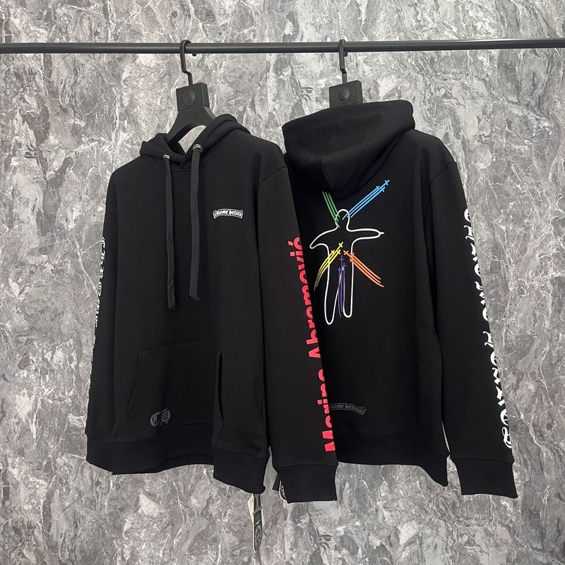 24ss年新款高品质Chrome Hearts 马蹄十字架连帽拉链卫衣工厂批发|undefined