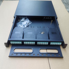 1U96芯MPO-LC机房机柜光纤配线架 LC-OM3万兆12芯/24芯光缆模块盒