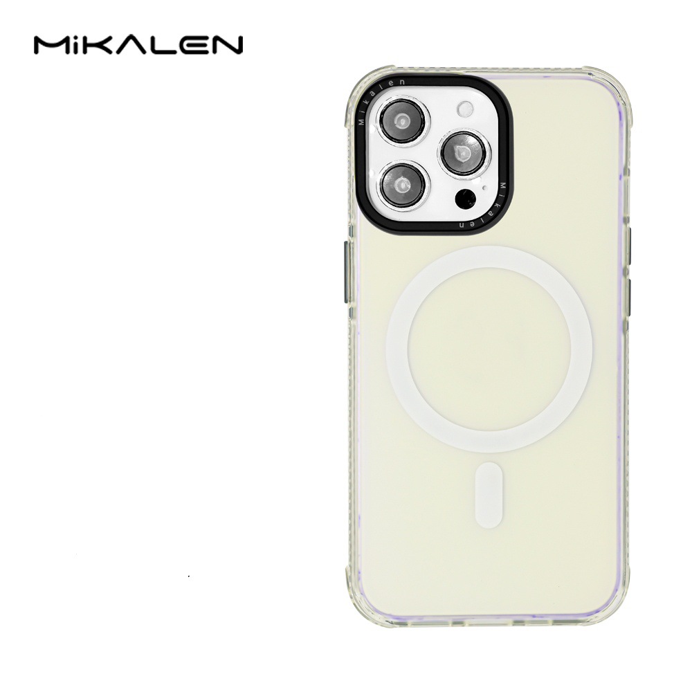 Apio magnético esmerilado de color caramelo simple para iPhone16ProMax Premium Sense 15 Funda para teléfono móvil 13 Apple 14 Mujer