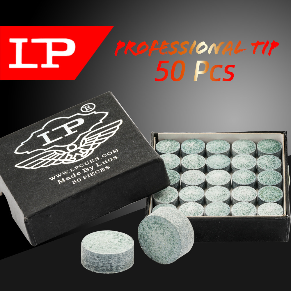 LP Hengxuan Grade A 10.5mm Snooker English Billiard Cue Tips and Consumables (50 pieces/box)