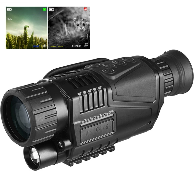 Инфракрасный прибор ночного видения 5X40 при слабом освещении одна трубка 5-кратный цифровой прибор ночного видения дневная и Ночная Фотография Видео телескоп ночного видения
