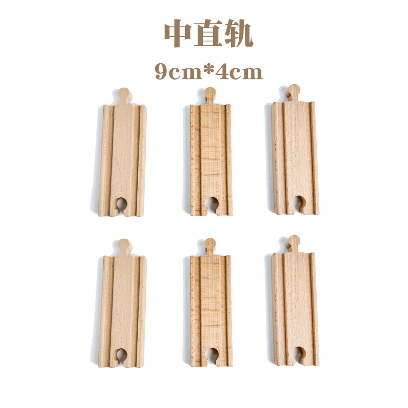 Tren eléctrico de madera Thomas para niños, bloques de construcción ensamblados de vías, accesorios de bricolaje, paquete de compatibilidad de expansión de vías