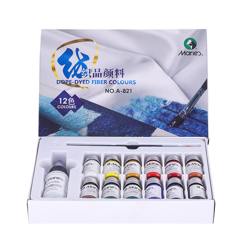 Marly brand textile fiber paint acrylic waterproof sun-resistant painting set dye DIY hand-painted canvas