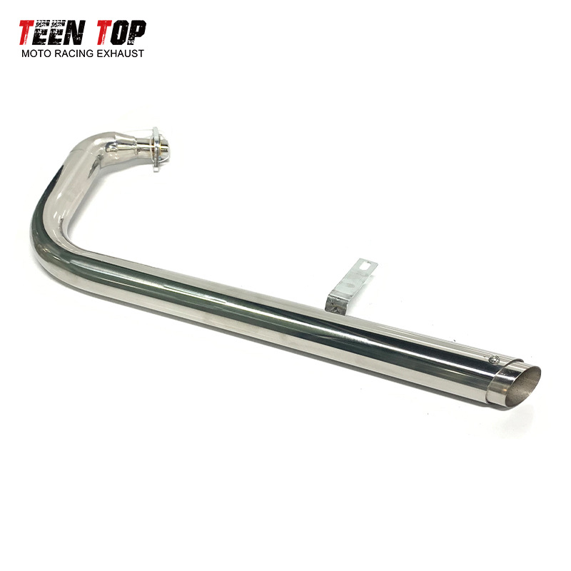 Motorcycle Exhaust Pipe Modified Yamaha Xv125 Xv250 Retro Stainless Steel Exhaust Pipe Silencer