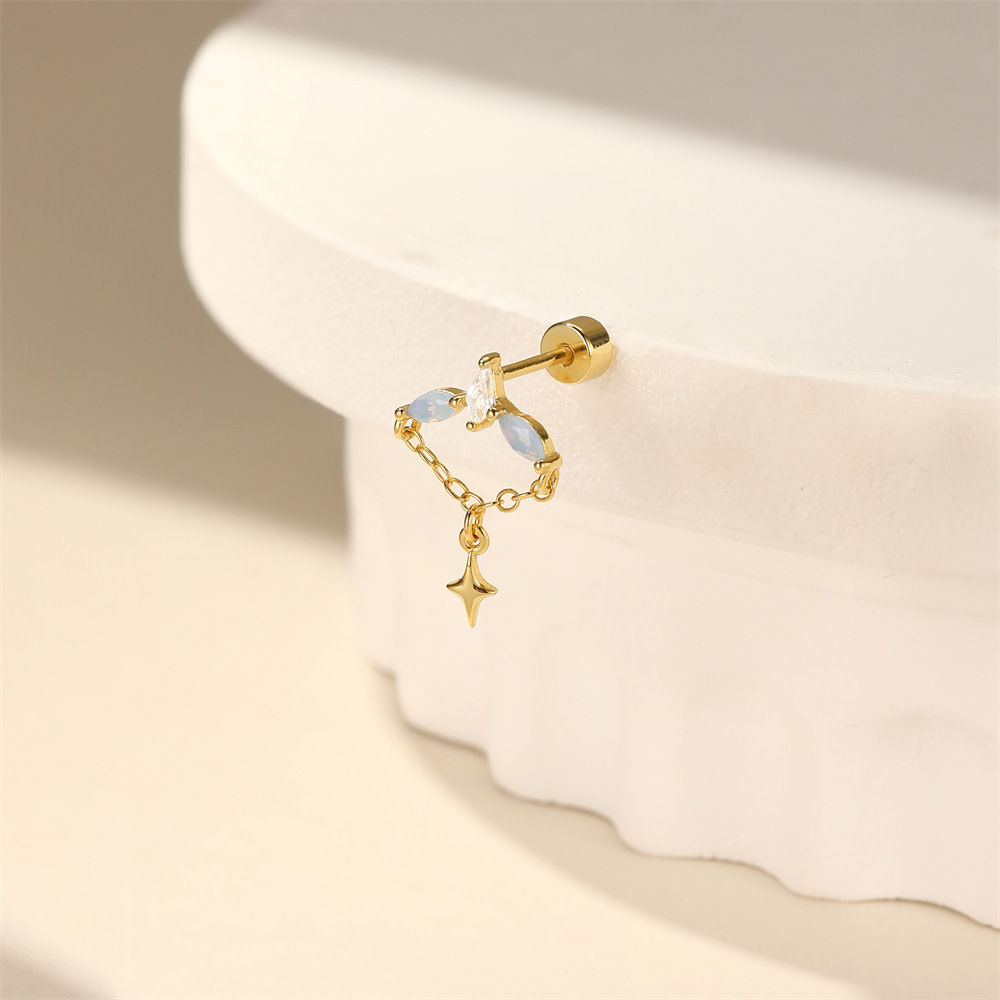 1g Weight Ear Studs Classification Ear Cartilage Rings & Studs Piercing Type 1 Piece Quantity Daily Occasion 925 Sterling Silver Material Geometric Pattern All Seasons Season Unisex Gender Elegant Style 1 Piece Ear Cartilage Rings & Studs Elegant Geometric 925 Sterling Silver Ear Cartilage Rings & Studs 17
