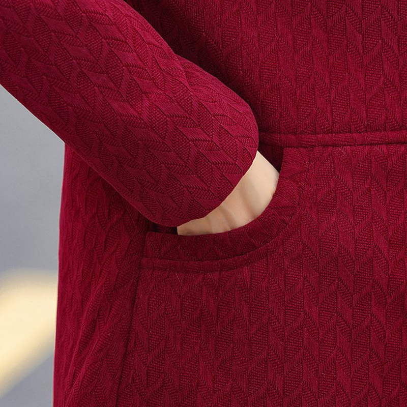 中年妈妈冬装新款连帽棉衣中老年女加绒加厚棉服外套洋气保暖棉袄|undefined