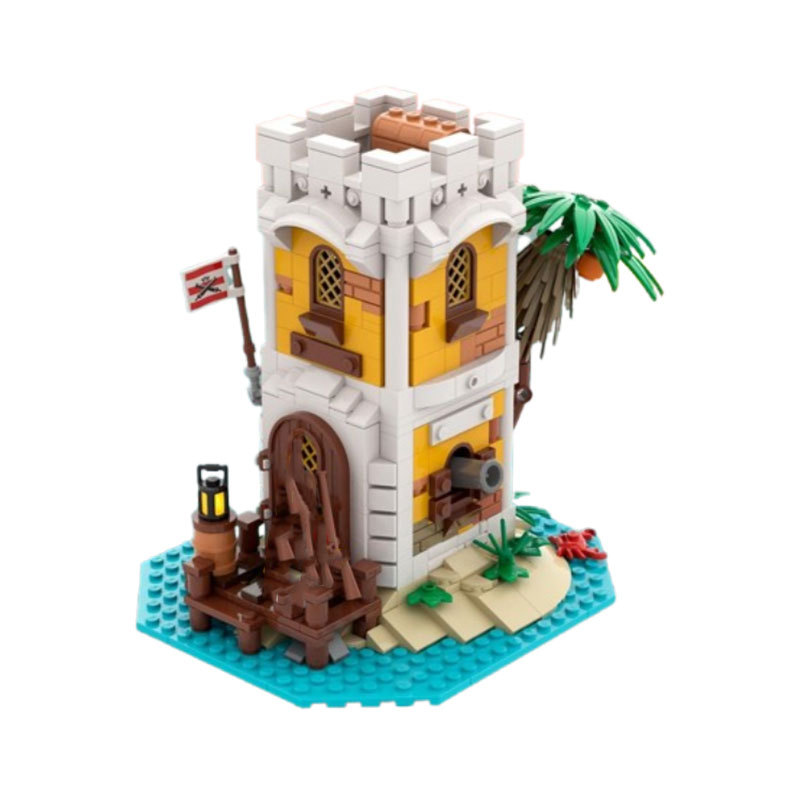 Castle Building Block Construction Toy Educational Street Scene_voghion.com