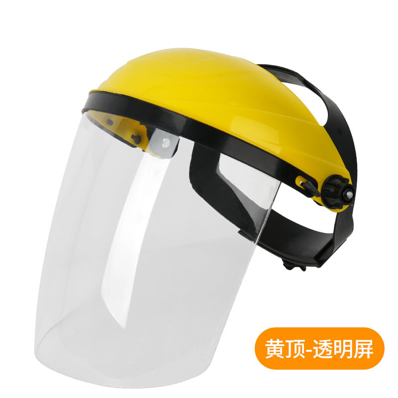 máscara facial protectora soldadura eléctrica, corte y pulido sombrero de soldadura portátil anti-impacto máscara facial completa para soldador de pesticidas