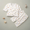 Spring autumn cartoon underwear for new born, double-sided children's set