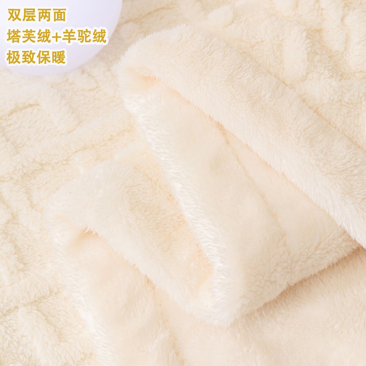 New Thickened Double-Layer Taffeta Sofa Throw Blanket, Warm and Heat-Retaining Plush Towel Cover with Geometric Patterns for Home Use