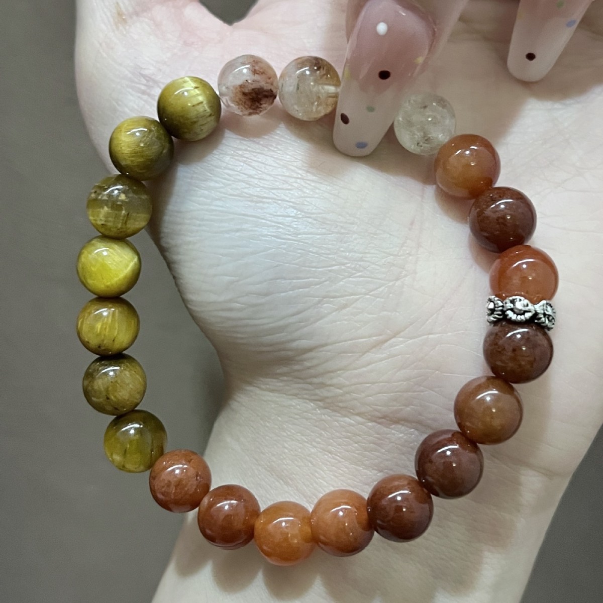 水晶手链天然水晶金虎眼黄塔晶时尚百搭原创设计女款现货厂家批发