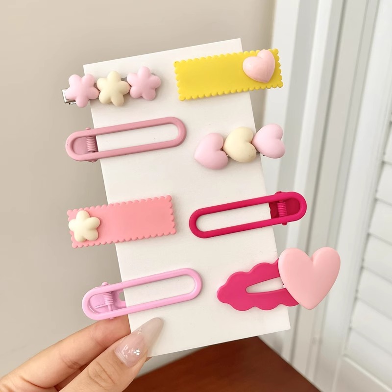 Pinzas de pelo coloridas para mujer, pinzas para flequillo lateral, nuevos accesorios para el cabello 2025, pinzas BB.