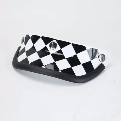 Helmet Accessories: Long Visor Dəbilqə (Kaska) aksesuarları - black-and-white-grid
