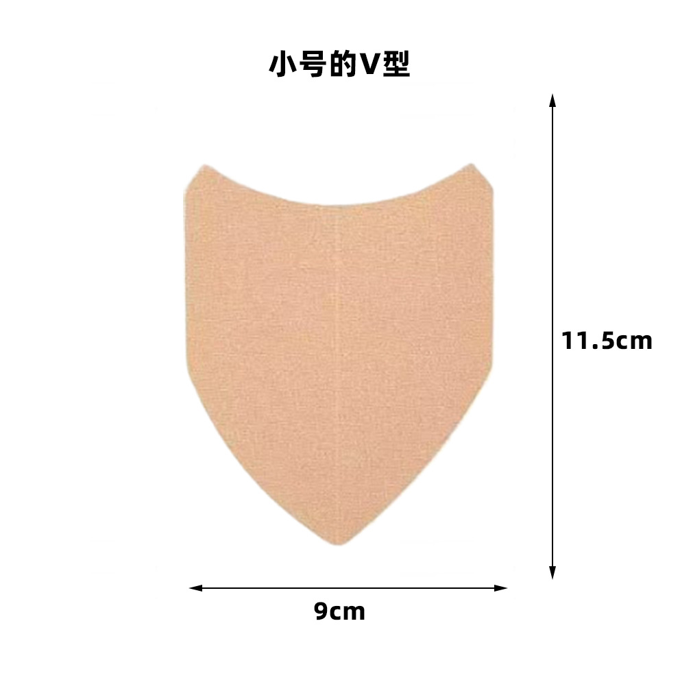 Paño elástico transfronterizo en forma de V, parche para el muslo, aislamiento invisible del sudor, prevención de la fricción, leggings, área de presión lenta, parche para el muslo multiusos