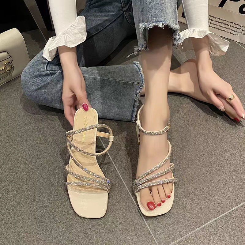 Décolleté stiletto donna sandali con strass feng shui estate_voghion.com