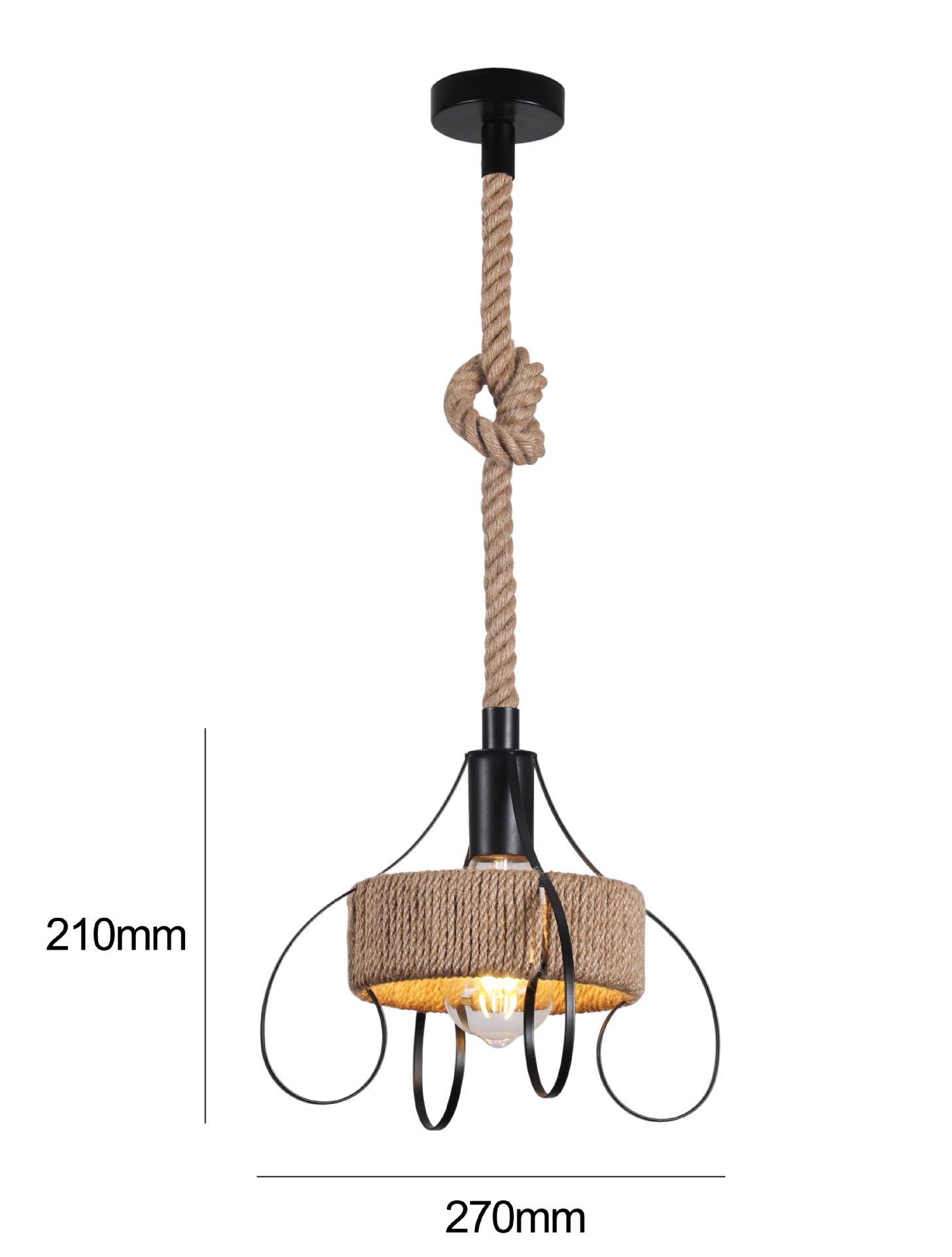 Exclusividad transfronteriza, estilo industrial retro, personalidad, restaurante, cafetería, tienda de té con leche, barra de bar, cuerda de cáñamo, candelabro creativo