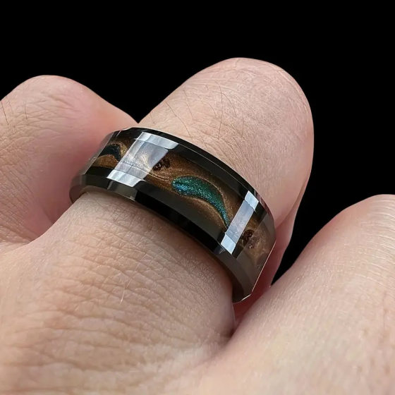 Titanium steel explosions ring men's hip-hop ins do not fade Europe and the United States cross-border stainless steel jewelry jewelry jewelry wholesale