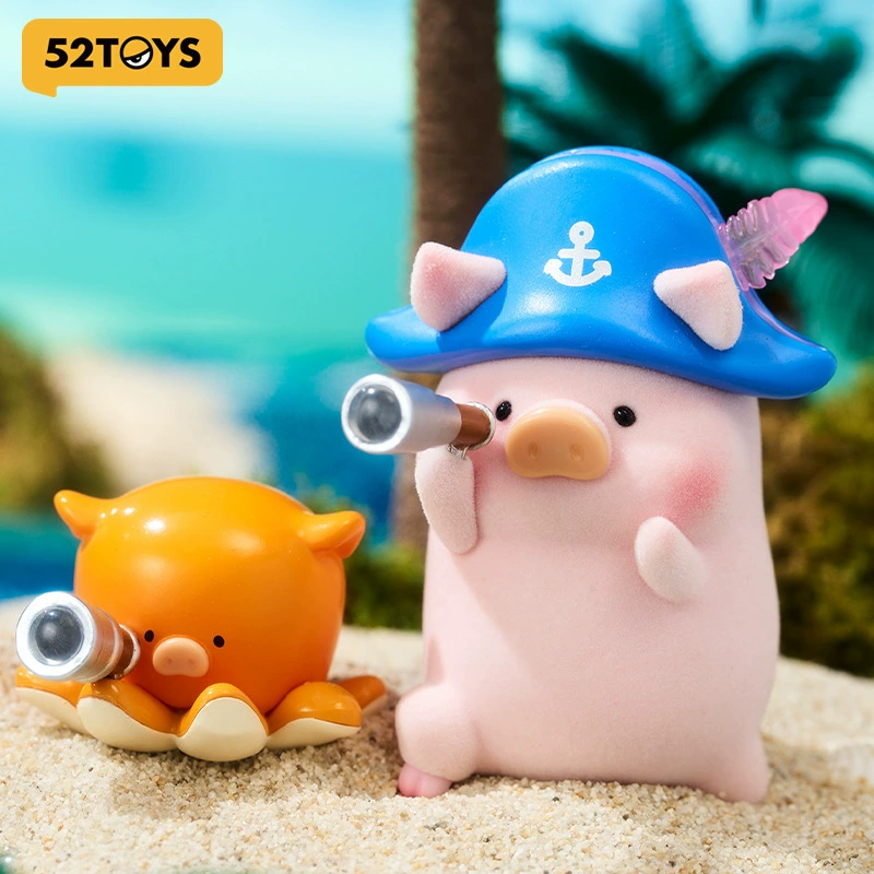 52TOYS Медвежья голова Свинка Лу Лулу Океан серия Шар-бокс детские модные игрушки милые куклы ornaments подарки